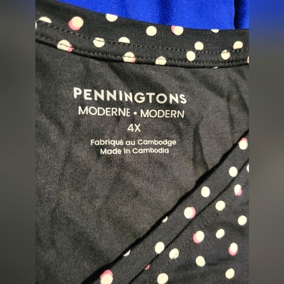 4 for $30 ๐ Pennington short sleeve high low tunic top size 4X - Picture 3 of 5